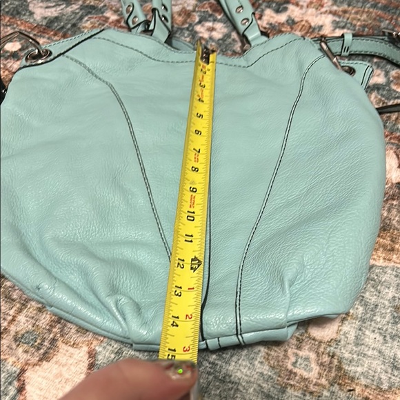 Stylish Blue Leather Bag - Picture 5 of 6